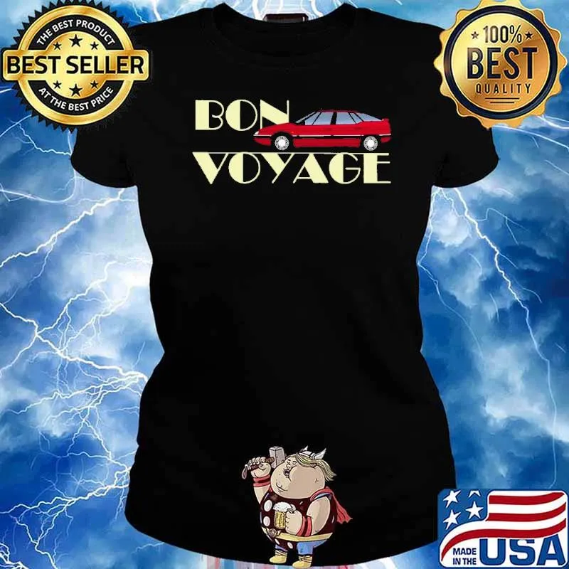Bon voyage car red s Ladies tee