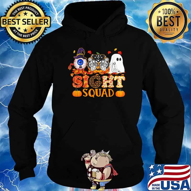 Boo Pumpkin Game Witch Sight Squad Halloween T-Shirt Hoodie