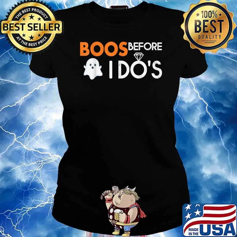 Boos Before I Do's Boochelorette Halloween Bachelorette T-Shirt Ladies tee