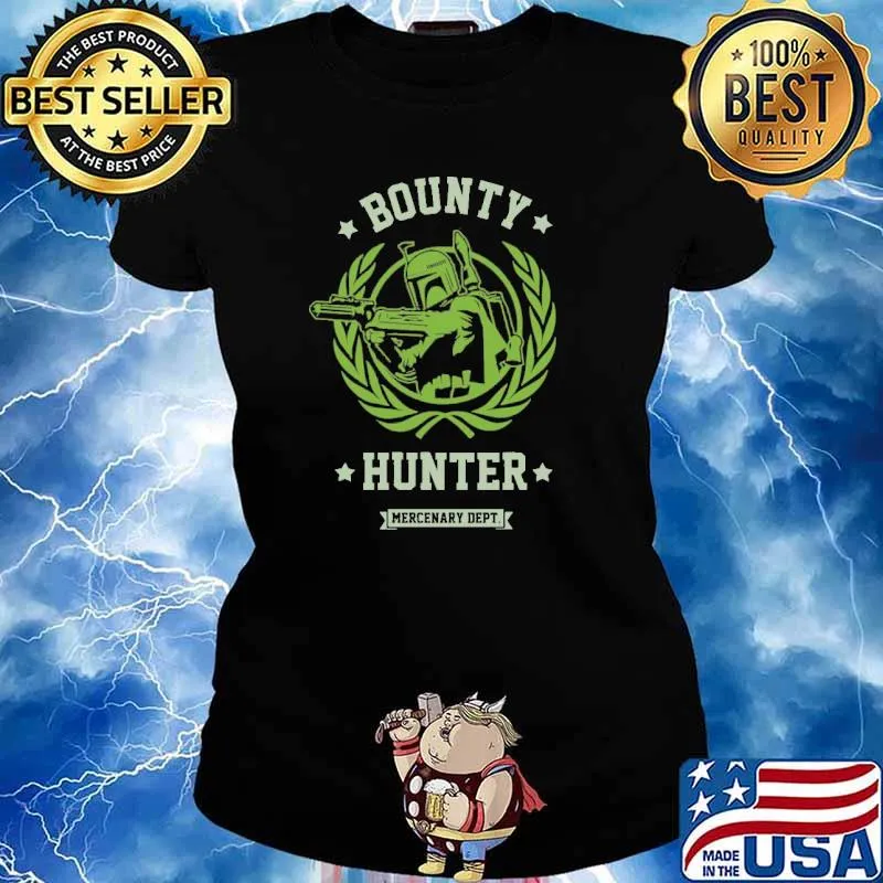 Bounty hunter mercenary dept mandalorian babo fett star wars s Ladies tee