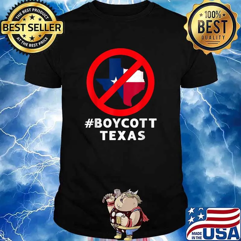 Boycott Texas Anti-Texas My Body My Choice Her Body Her Law T-Shirt
