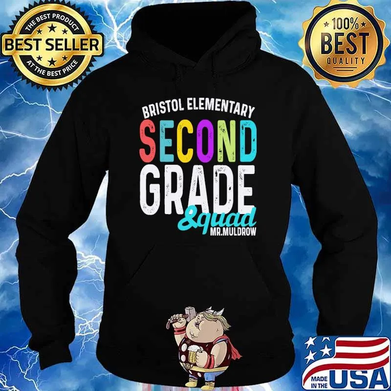 Bristol elementary Second grade squad mr.muldrow s Hoodie