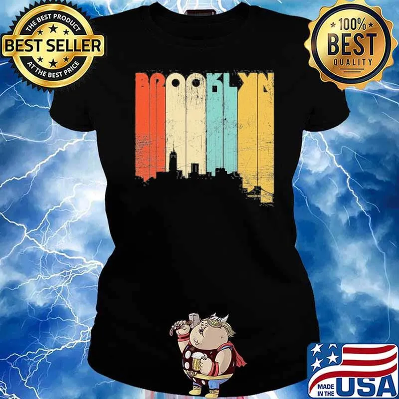 Brooklyn New York City Retro 70S Shirt Ladies tee