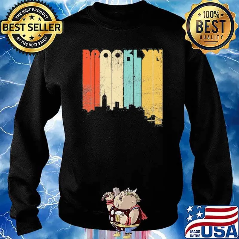 Brooklyn New York City Retro 70S Shirt Sweater