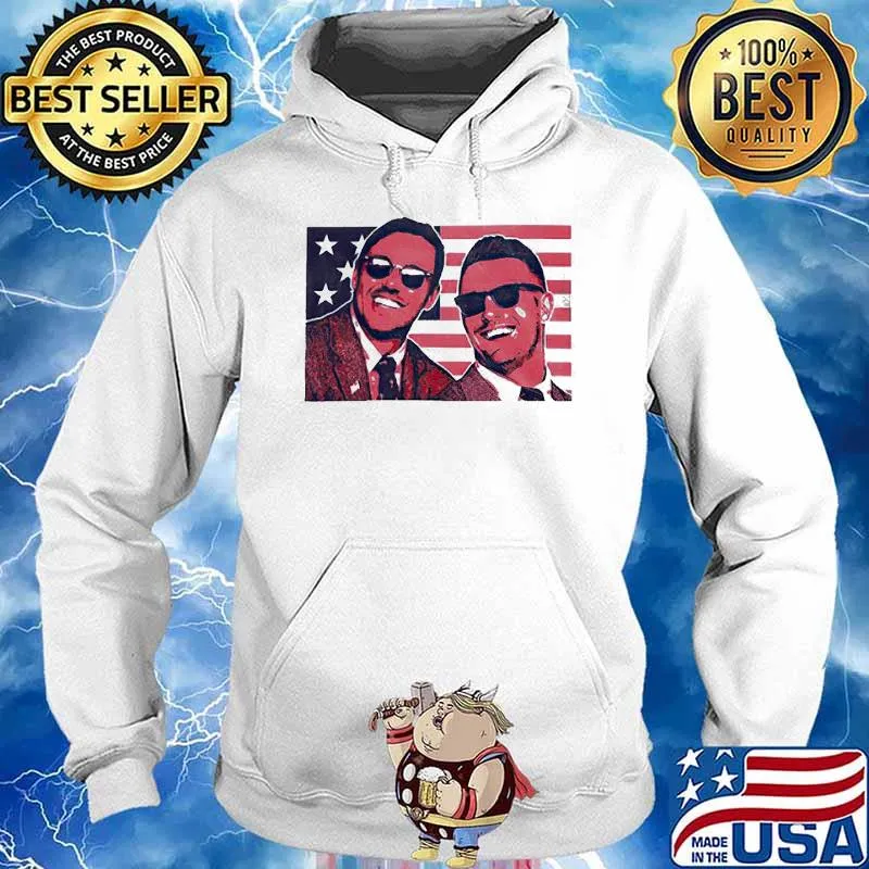 Brooks Koepka and Bryson DeChambeau American flag T-s Hoodie