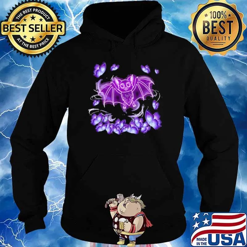 Butterflies Magical Purple Bat Lovers Shirt Hoodie