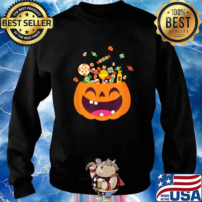 Candy Pumpkin Happy Halloween Costume T-Shirt Sweater