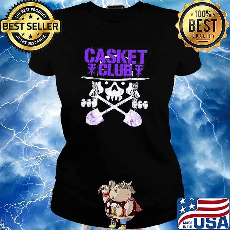 Casket club exclusive skull halloween s Ladies tee