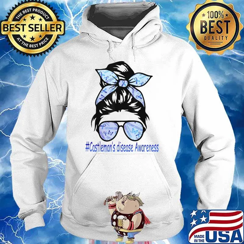 CASTLEMAN DISEASE AWARENESS MESSY BUNS HAIR T-Shirt Hoodie