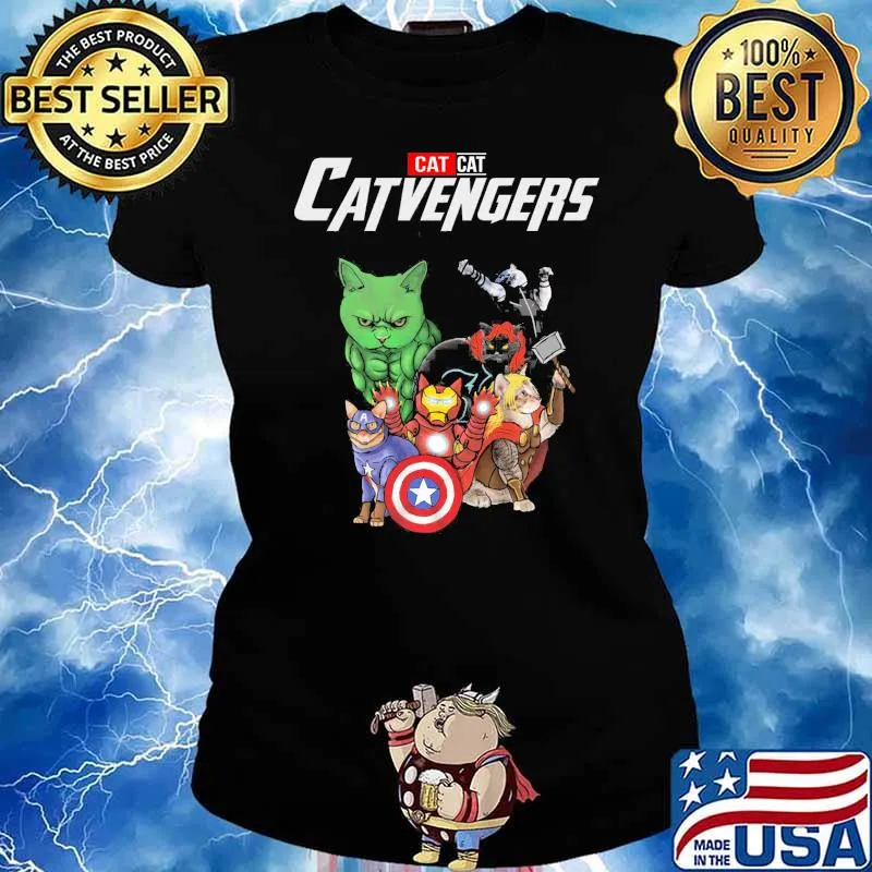 Cat cat catvengers captain american s Ladies tee