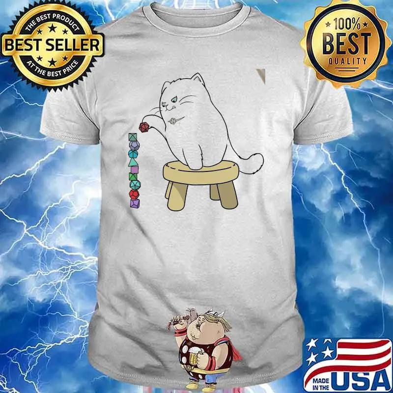 Cat jigsaw puzzle dice shirt