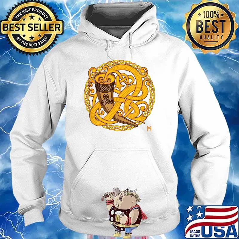 Celtic Drinking Horn T-Shirt Hoodie