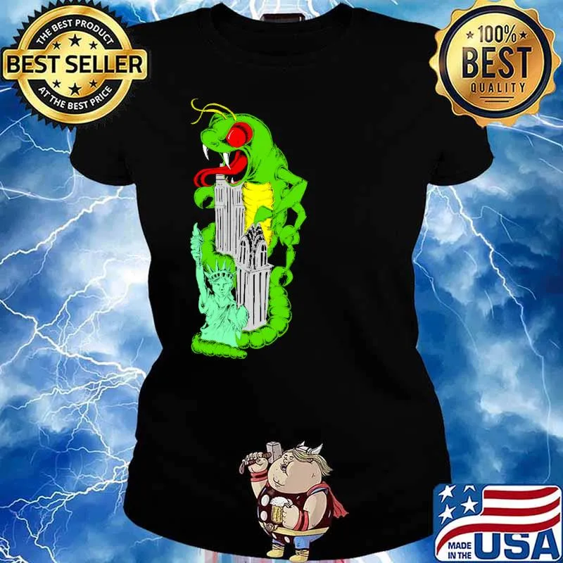 Centipede in big apple s Ladies tee