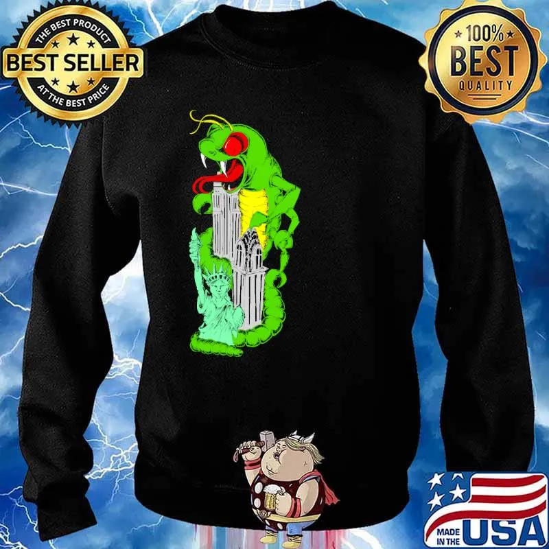 Centipede in big apple s Sweater