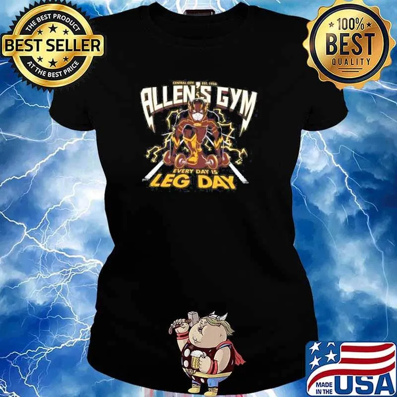 Central city est 1956 allens gym every day is leg day s Ladies tee