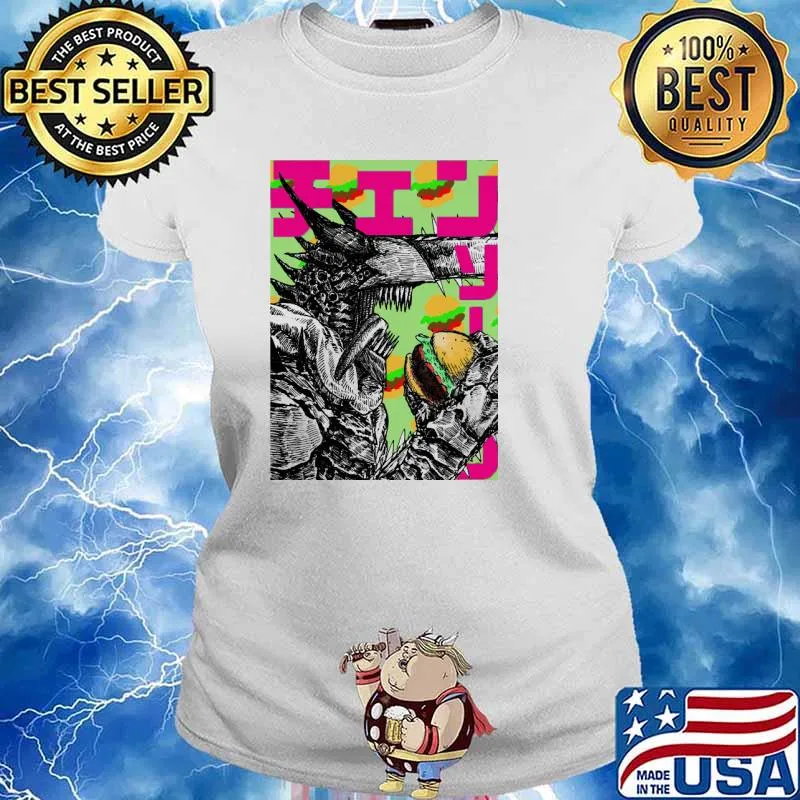 Chainsaw Man Burger s Ladies tee