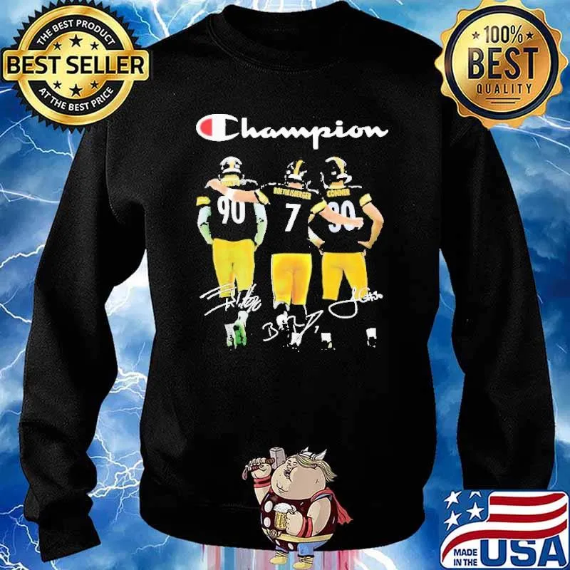 Champions Pittsburgh Steeler TJWatt Ben James Conner Shirt Sweater