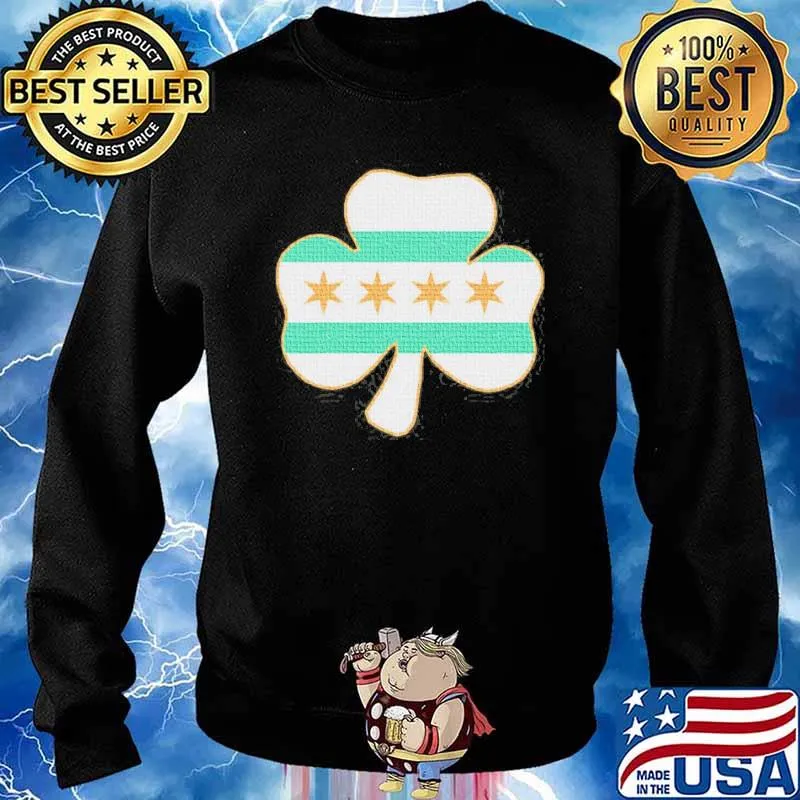Chicago Irish Flag Shamrock St Patrick’s Day Shirt Sweater