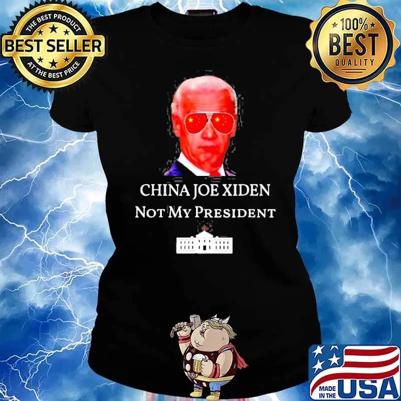 China Joe Biden Not My President Anti Biden Shirt Ladies tee
