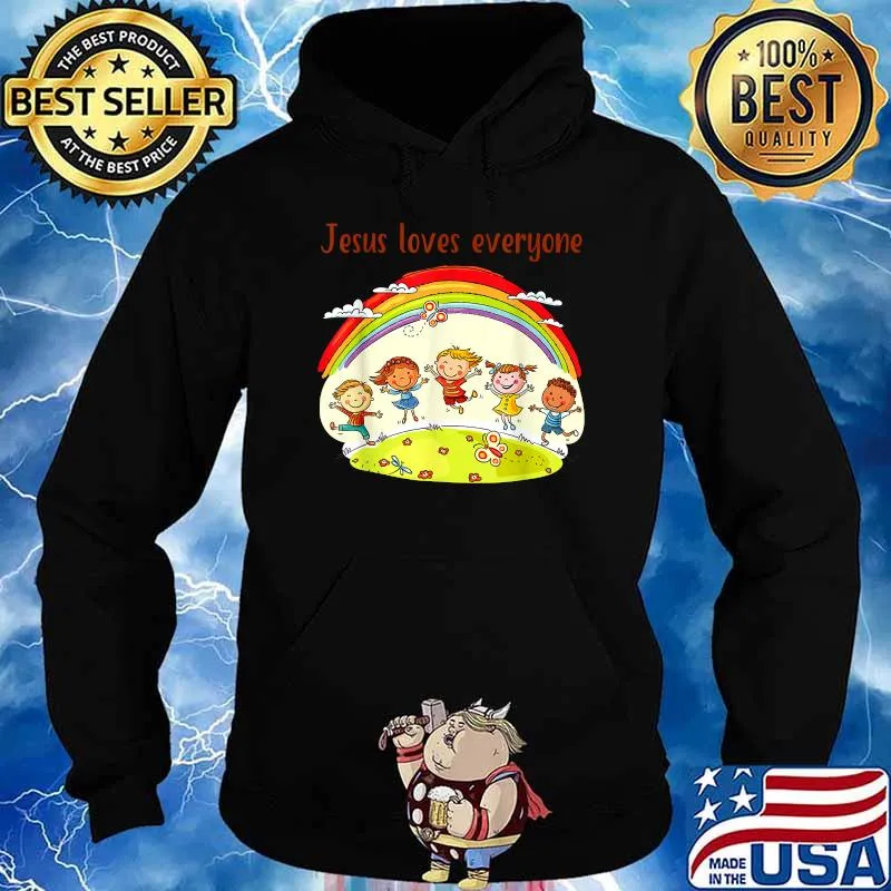 Christian Church Religion And Jesus loves Everyone T-Shirt Hoodie