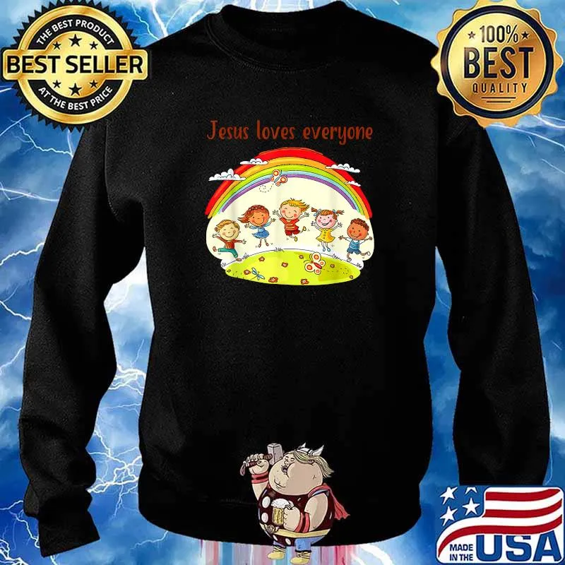 Christian Church Religion And Jesus loves Everyone T-Shirt Sweater