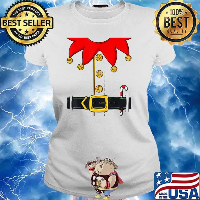 Christmas Elf Costume T-Shirt Ladies tee