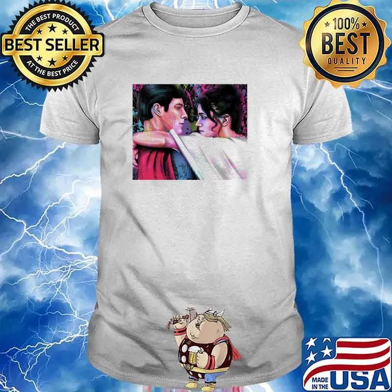Christopher reeve and margot kidder in superman stars on art shirt