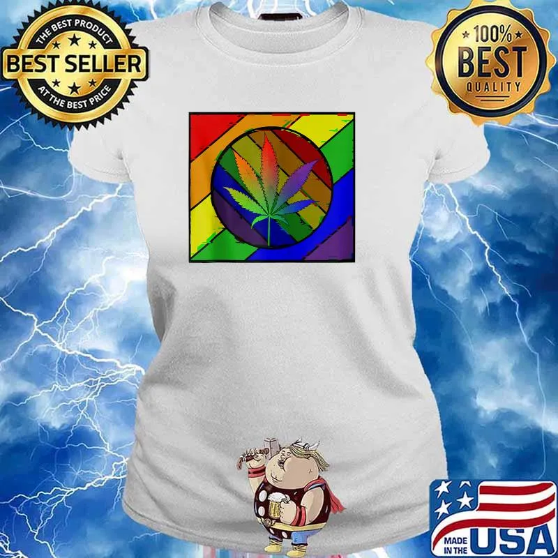 Colorful Cannabis t-Shirt Ladies tee