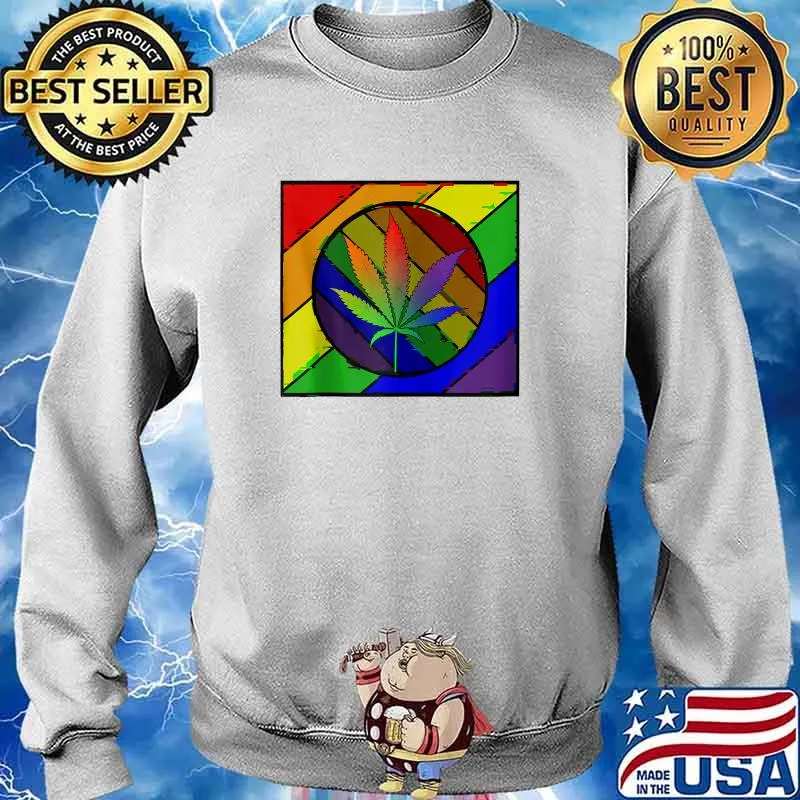 Colorful Cannabis t-Shirt Sweater