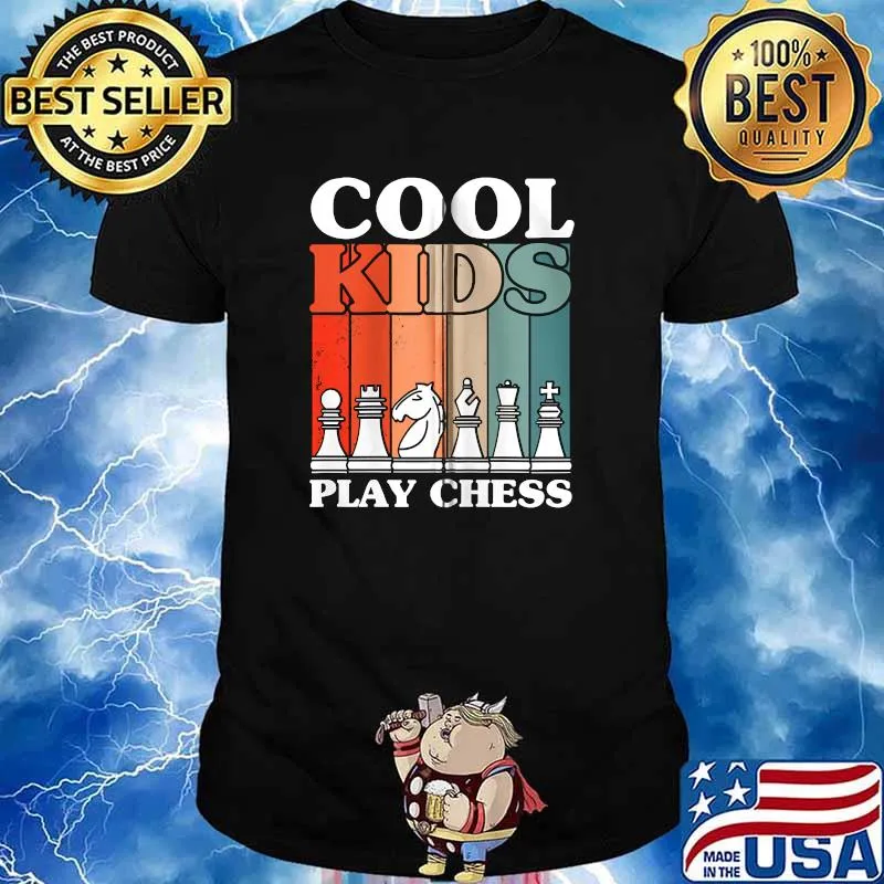 Cool Kids Play Chess Club Vintage T-Shirt