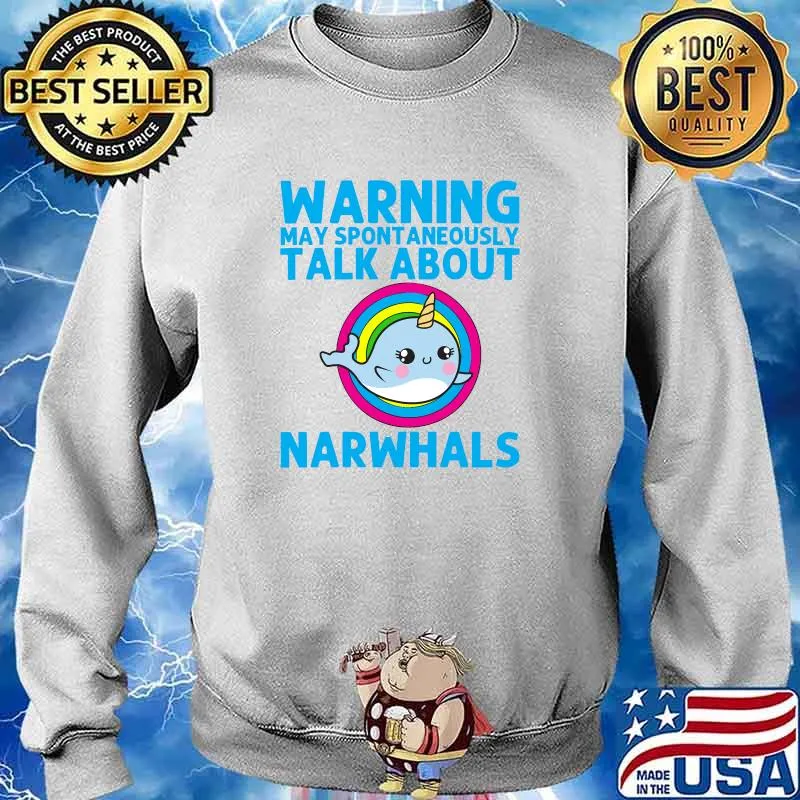 Cool Narwhal For Men Women Rainbow Tusk Sea Unicorn Dolphin T-Shirt Sweater