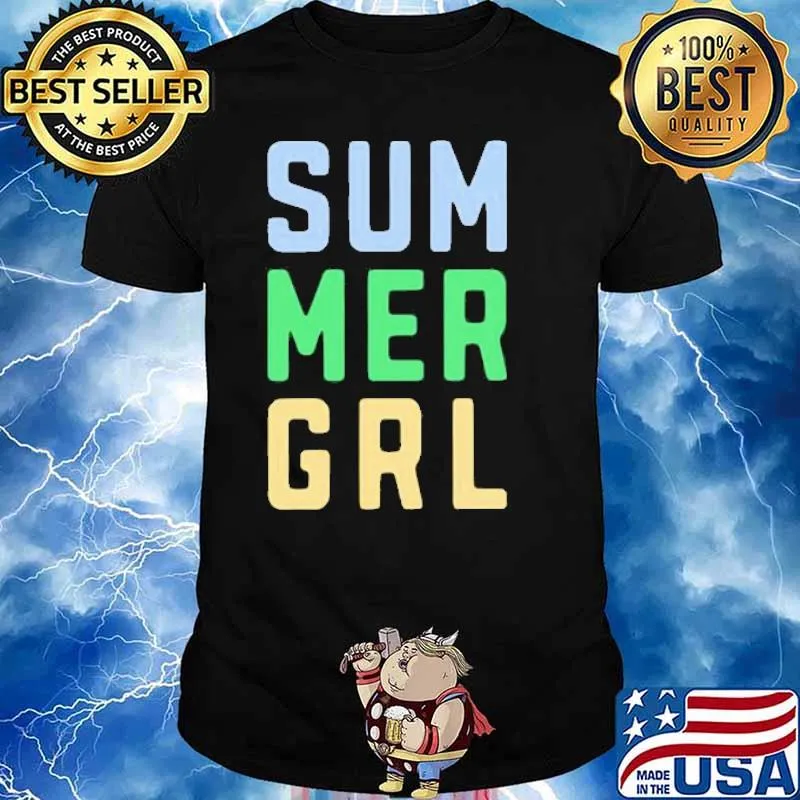 Cool Summer GRL Colored Print Shirt