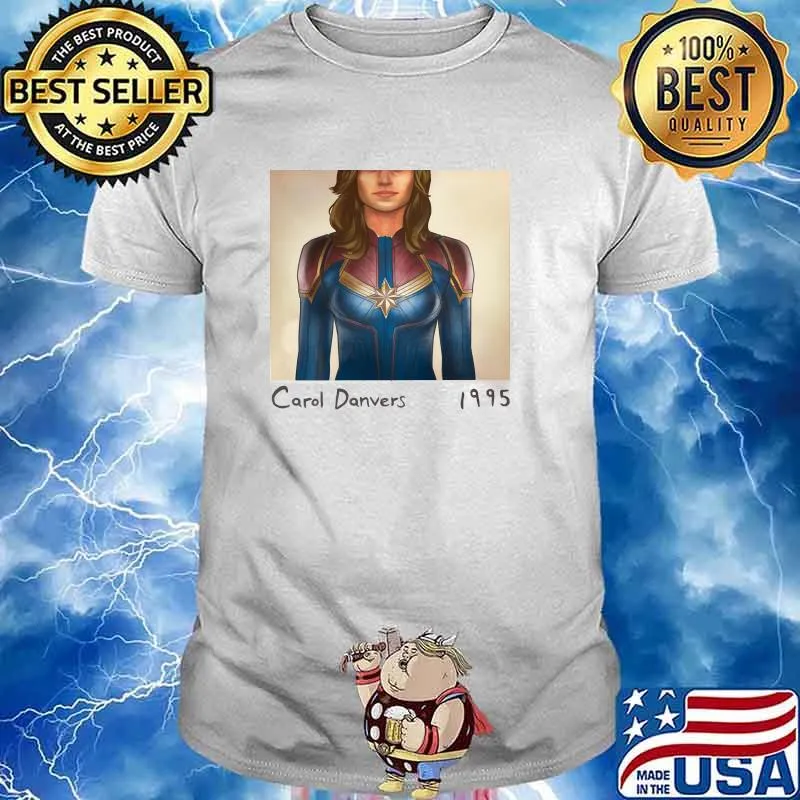 Corol danvers 1995 captain women american shirt
