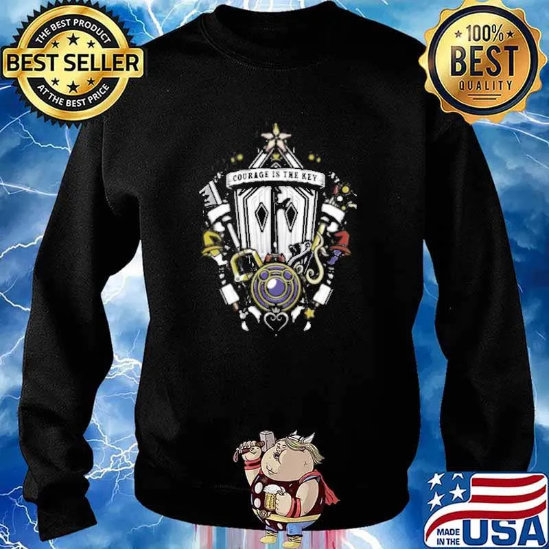 Courage is the key Kingdom and hearts s Sweater