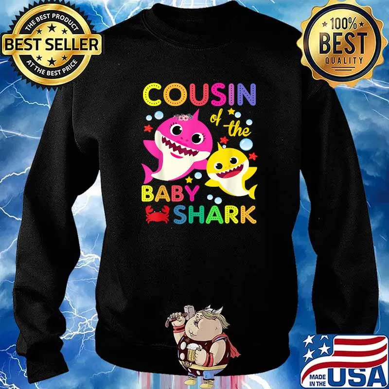 Cousin Of The Baby Shark Birthday T-Shirt Sweater