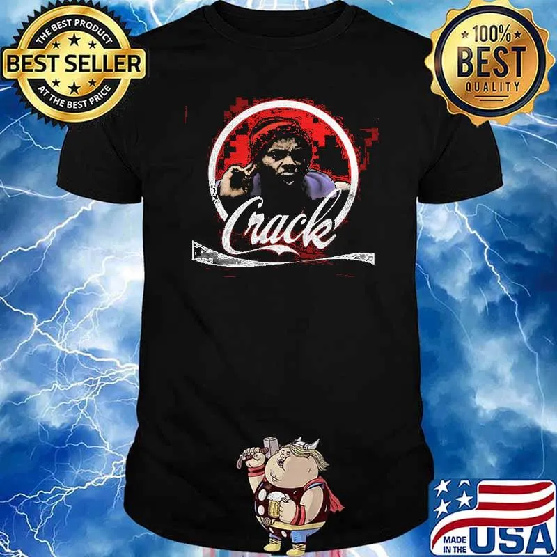 Crack rapper with coca cola logo shirt