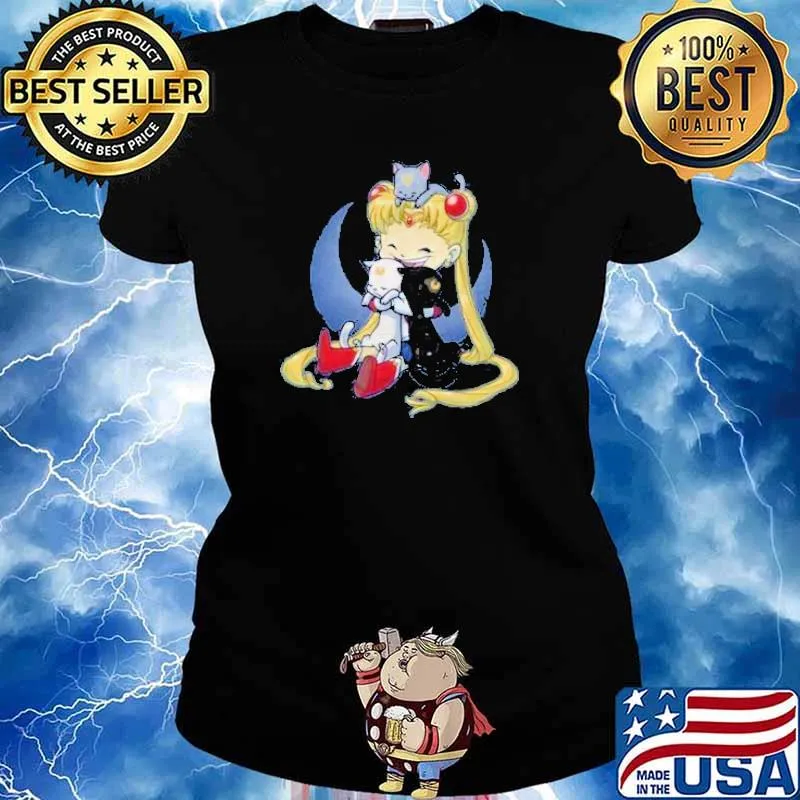 Crazy moon cat lady miniature mayhem s Ladies tee
