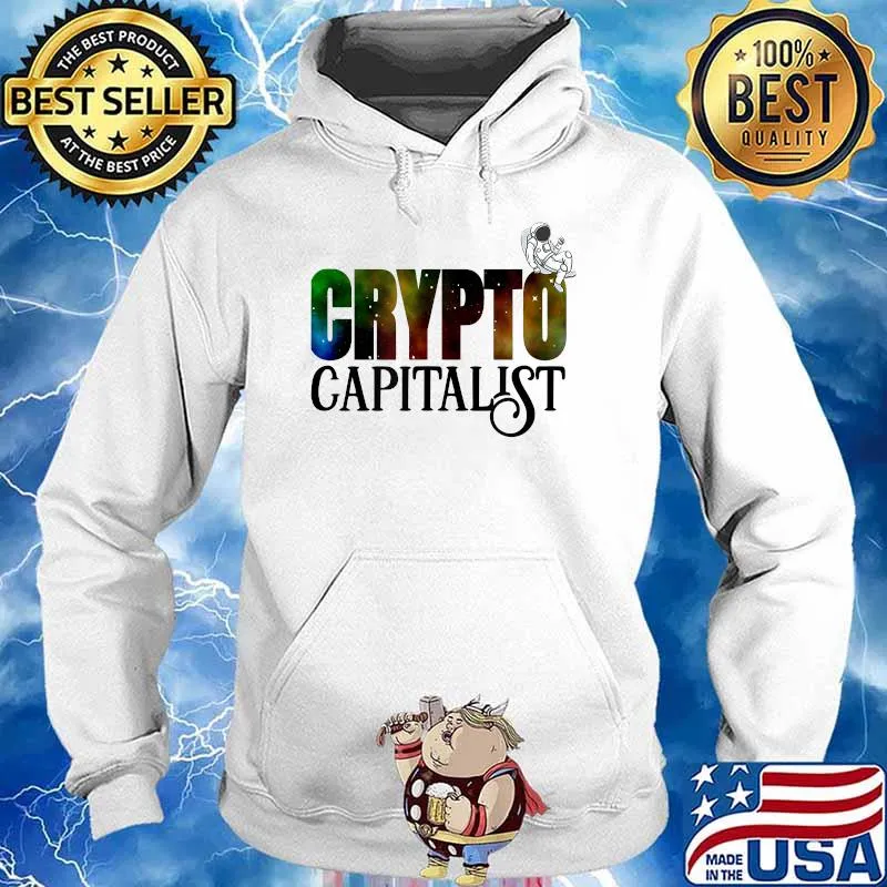 Cryptocurrency Blockchain Crypto Capitalist Space Astronaut T-Shirt Hoodie