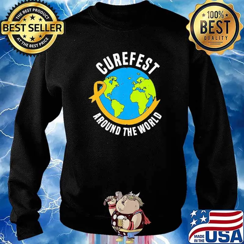 CureFest Around the World Globe Shirt Sweater