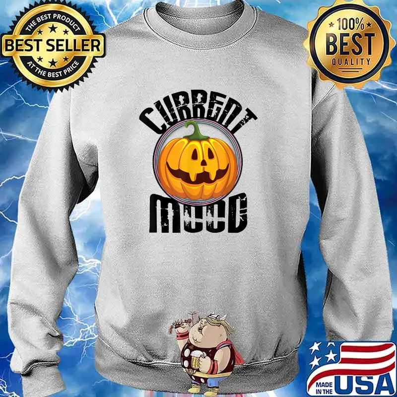 Current Mood Pumpkin Monster Halloween Party T-Shirt Sweater