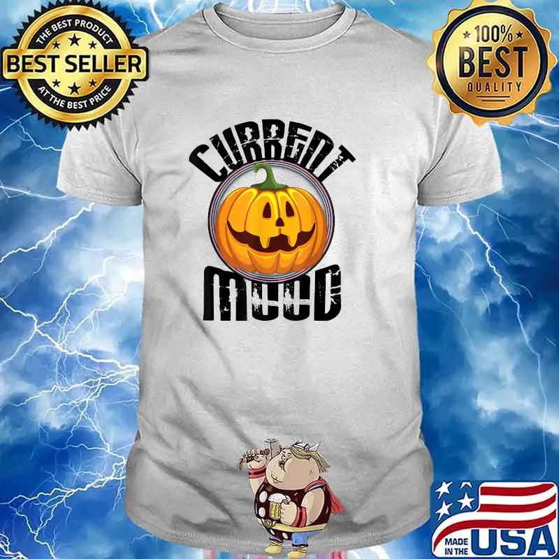 Current Mood Pumpkin Monster Halloween Party T-Shirt