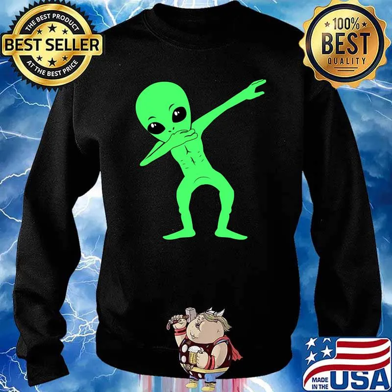 Dabbing Alien Halloween Costume Dab T-Shirt Sweater
