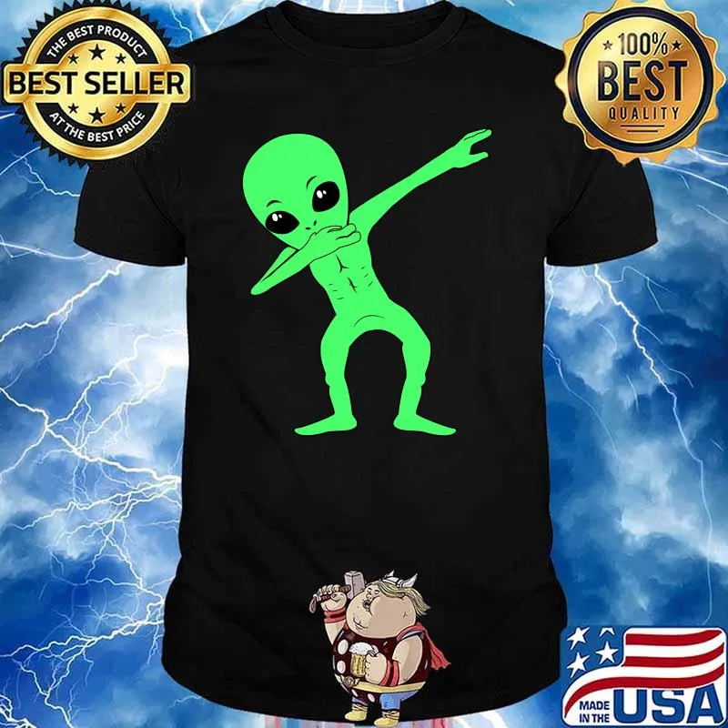 Dabbing Alien Halloween Costume Dab T-Shirt