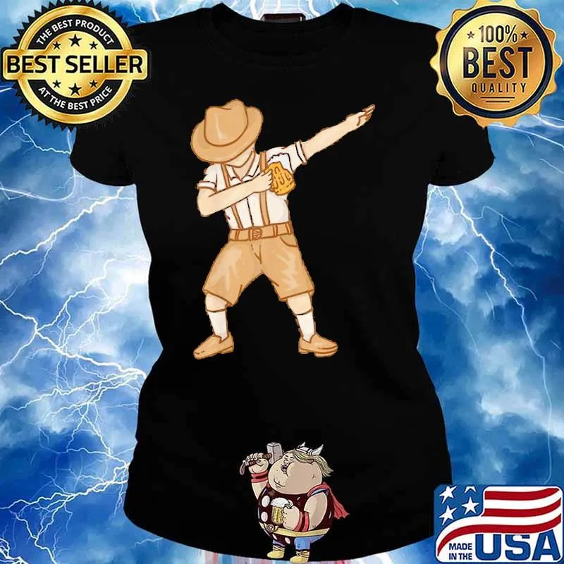 Dabbing German With Beer Shirt Ladies tee