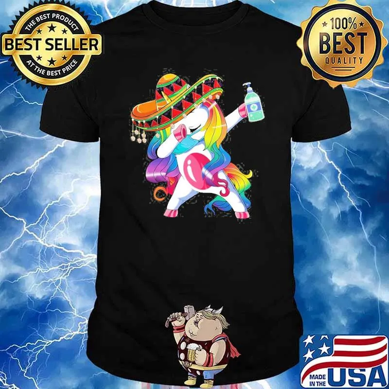 Dabbing Unicorn Cinco De Mayo 2022 Shirt