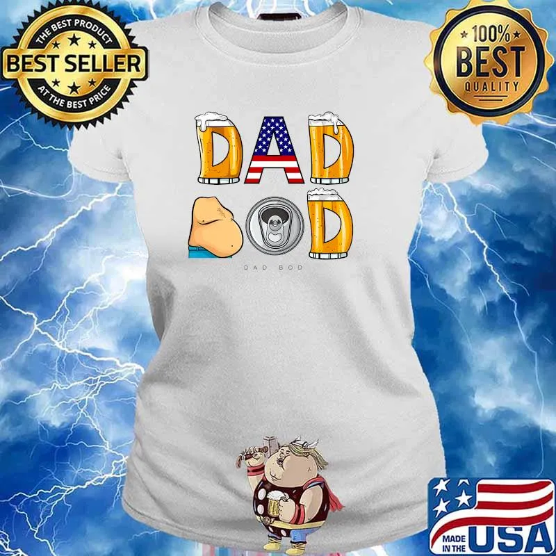 Dad Bod Beer T-Shirt Ladies tee