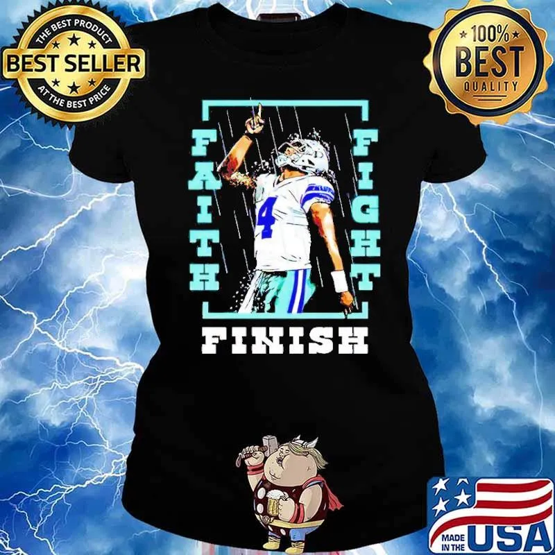 Dak Prescott Faith Fight Finish Foundation s Ladies tee