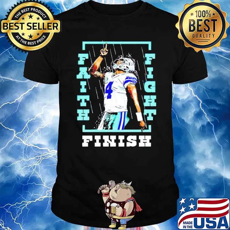 Dak Prescott Faith Fight Finish Foundation shirt