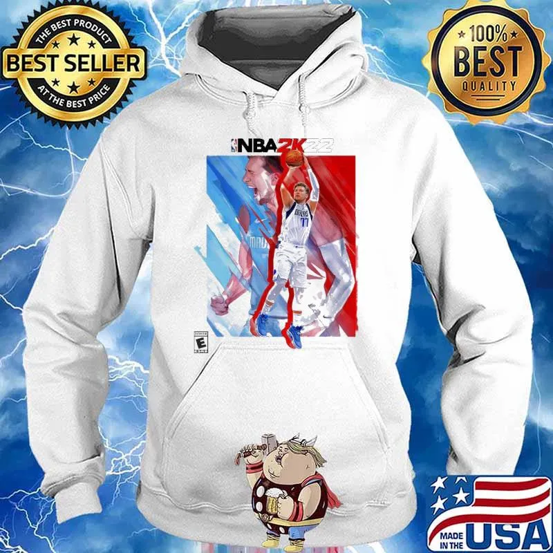 Dallas Luka Doncic #77 NBA 2k22 cover s Hoodie