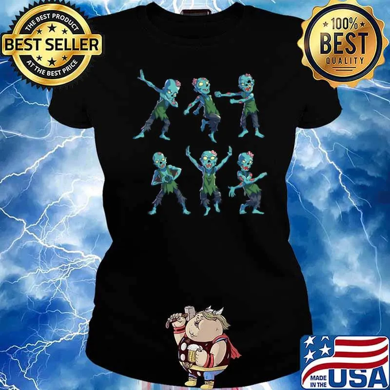 Dancing Zombie Halloween Shirt Ladies tee